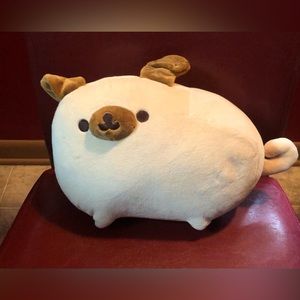 GUND Pusheen Pugsheen Stuffed Plush Dog with Poseable Ears, Tan